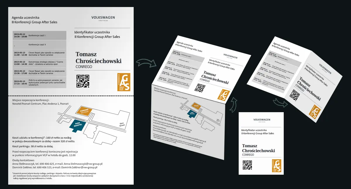 Teilnehmerausweise im Eintrittskartenformat