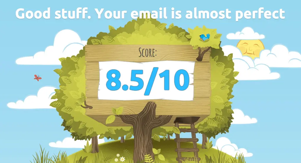 Testing e-mail message quality with mail-tester.com