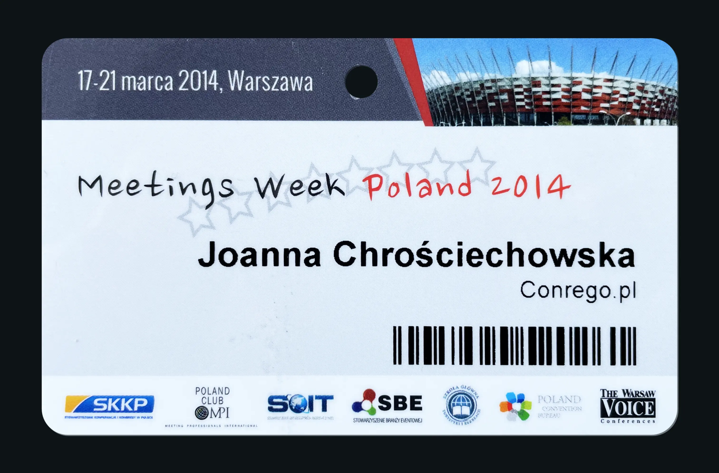 Identyfikator eventowy - DATA CENTER NATION - WARSAW 2024